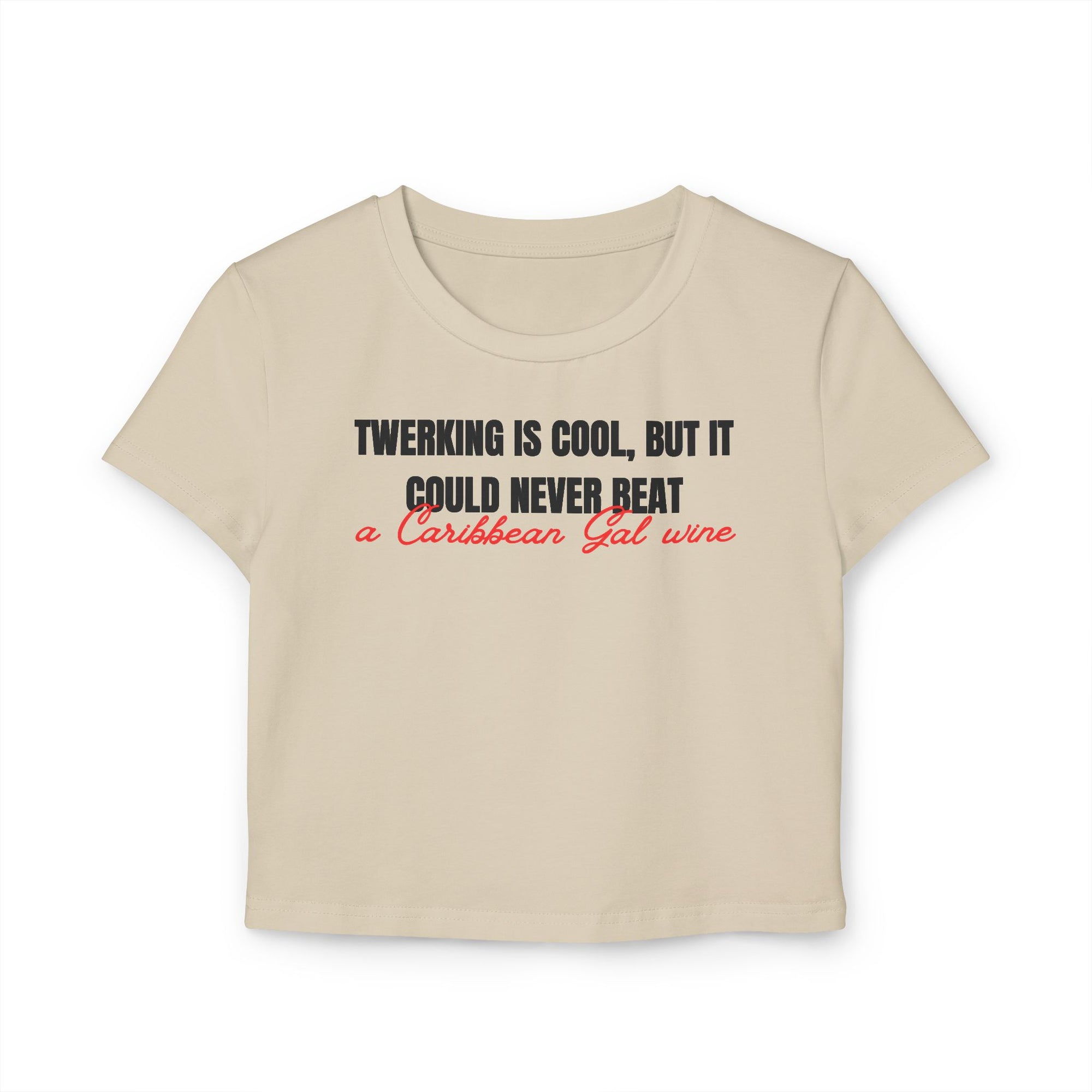 Caribbean Gal Wine Women's Baby Tee - Irie Blues Boutique