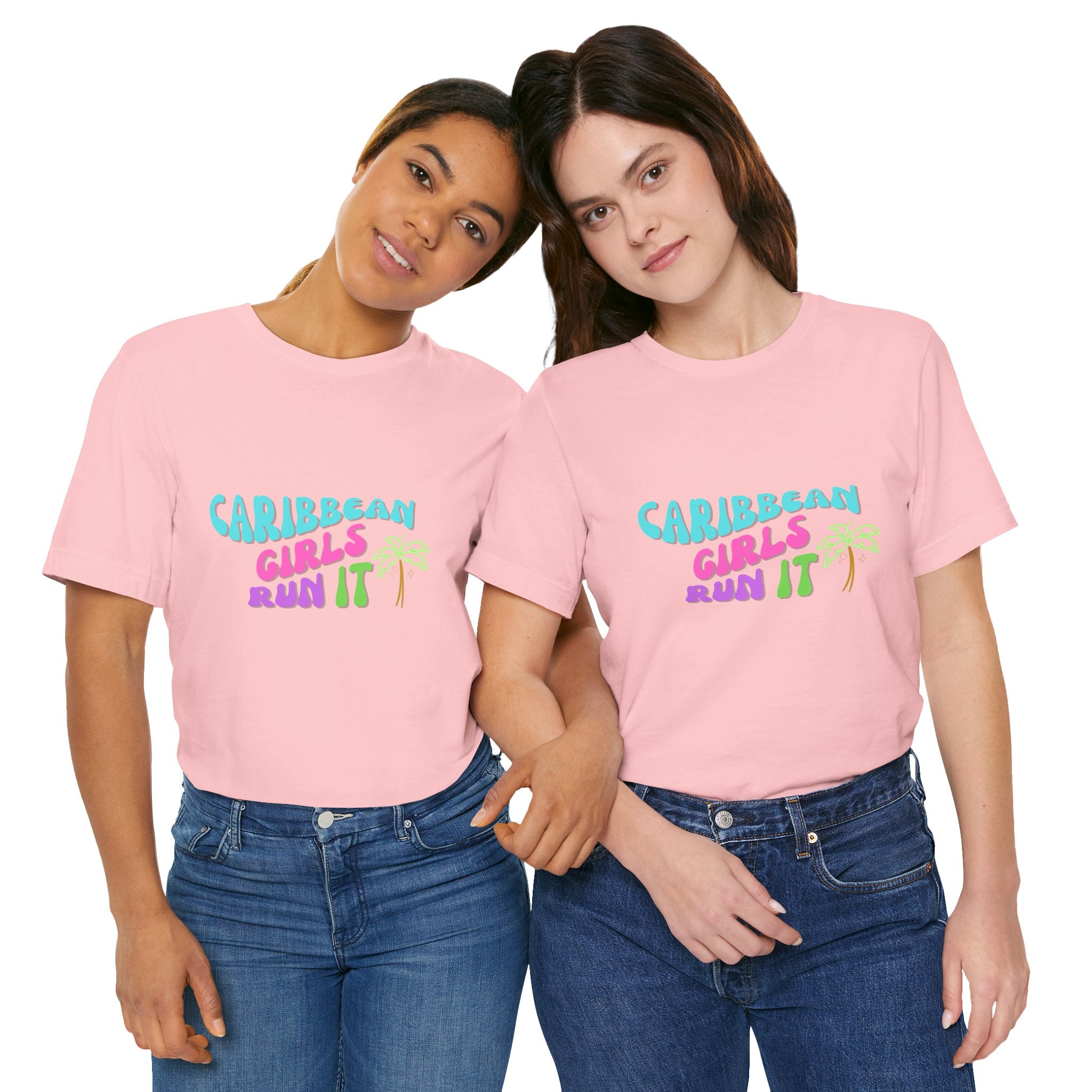 Caribbean Gyals Run It Tee Retro Tee - Irie Blues Boutique