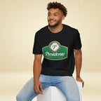 Dominican Republic Presidente Beer Logo Unisex T-Shirt - Irie Blues Boutique