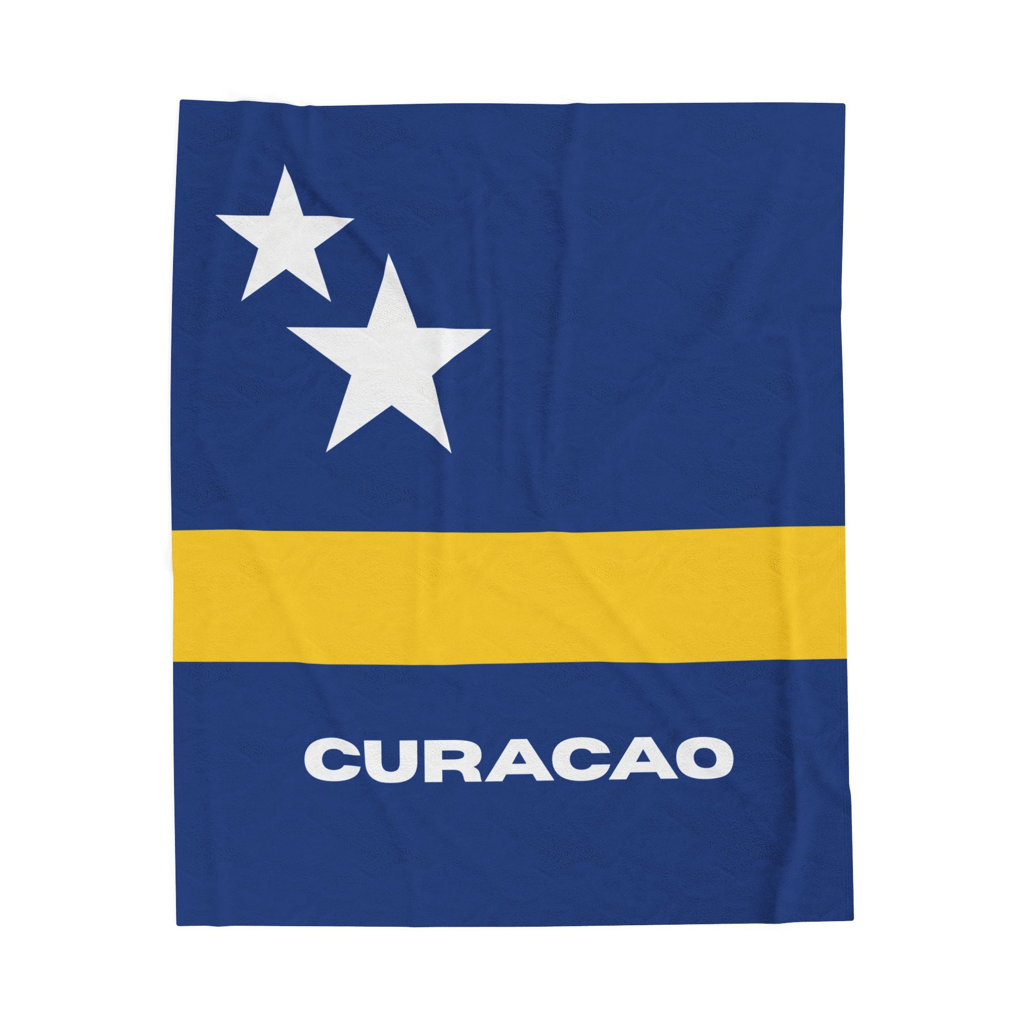 Curacao Flag Velveteen Plush Blanket