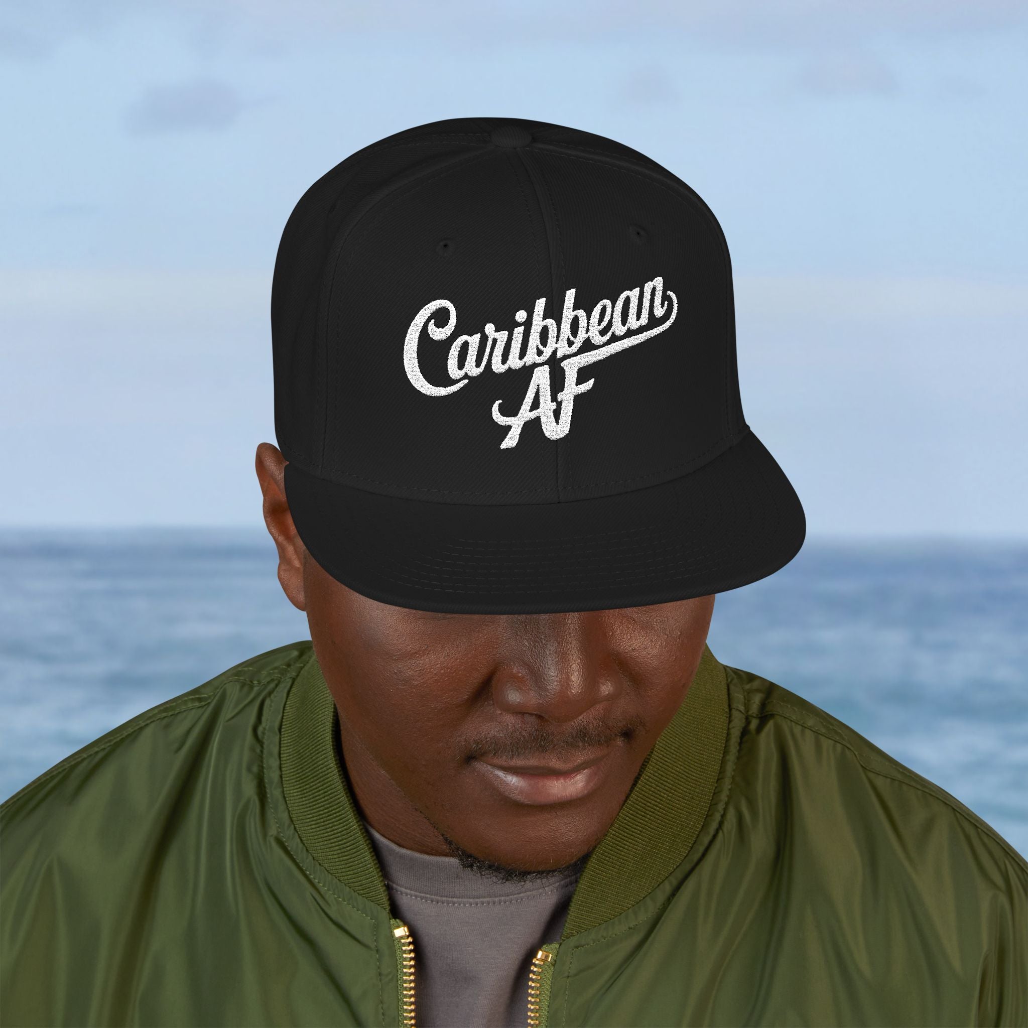 Caribbean AF Flat Bill Cap - Irie Blues Boutique