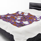 Spooky Vibes Velveteen Plush Blanket