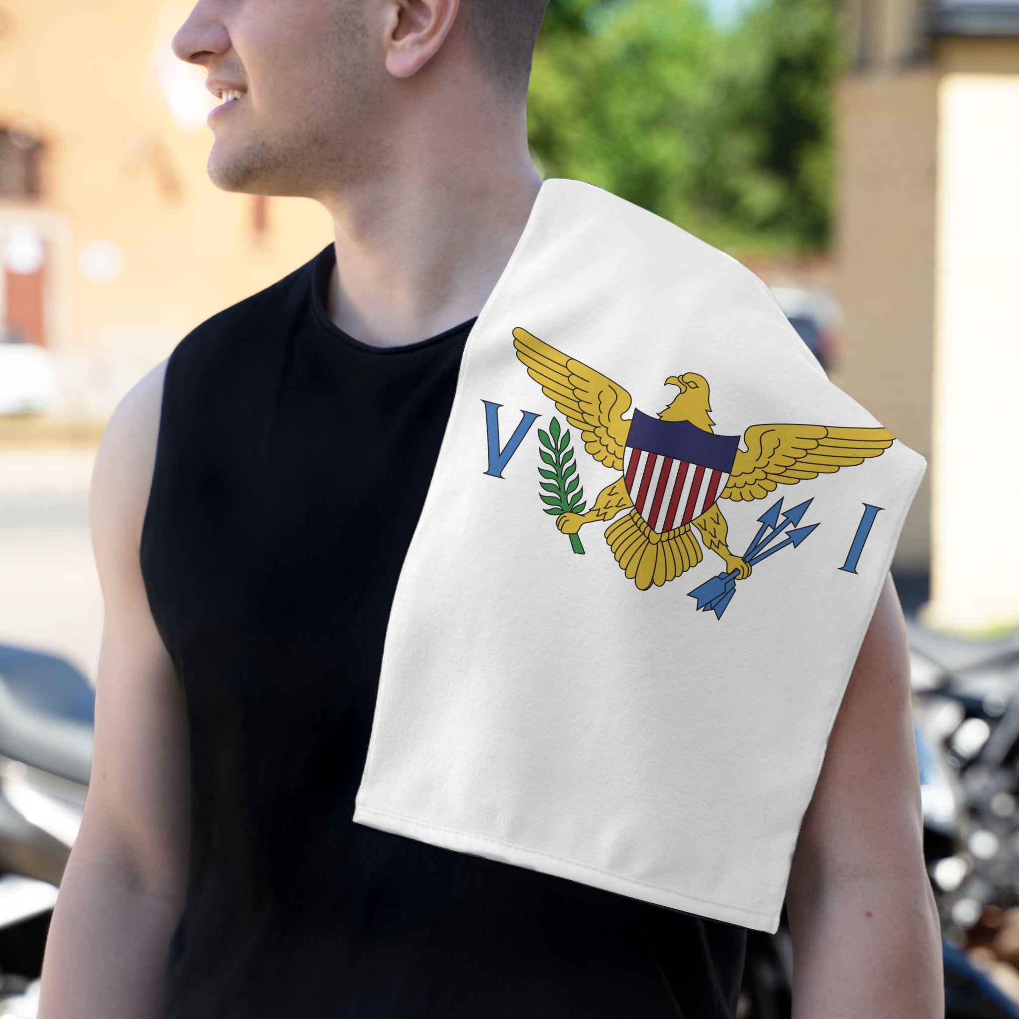 Virgin Islands Flag Rally Towel - Irie Blues Boutique