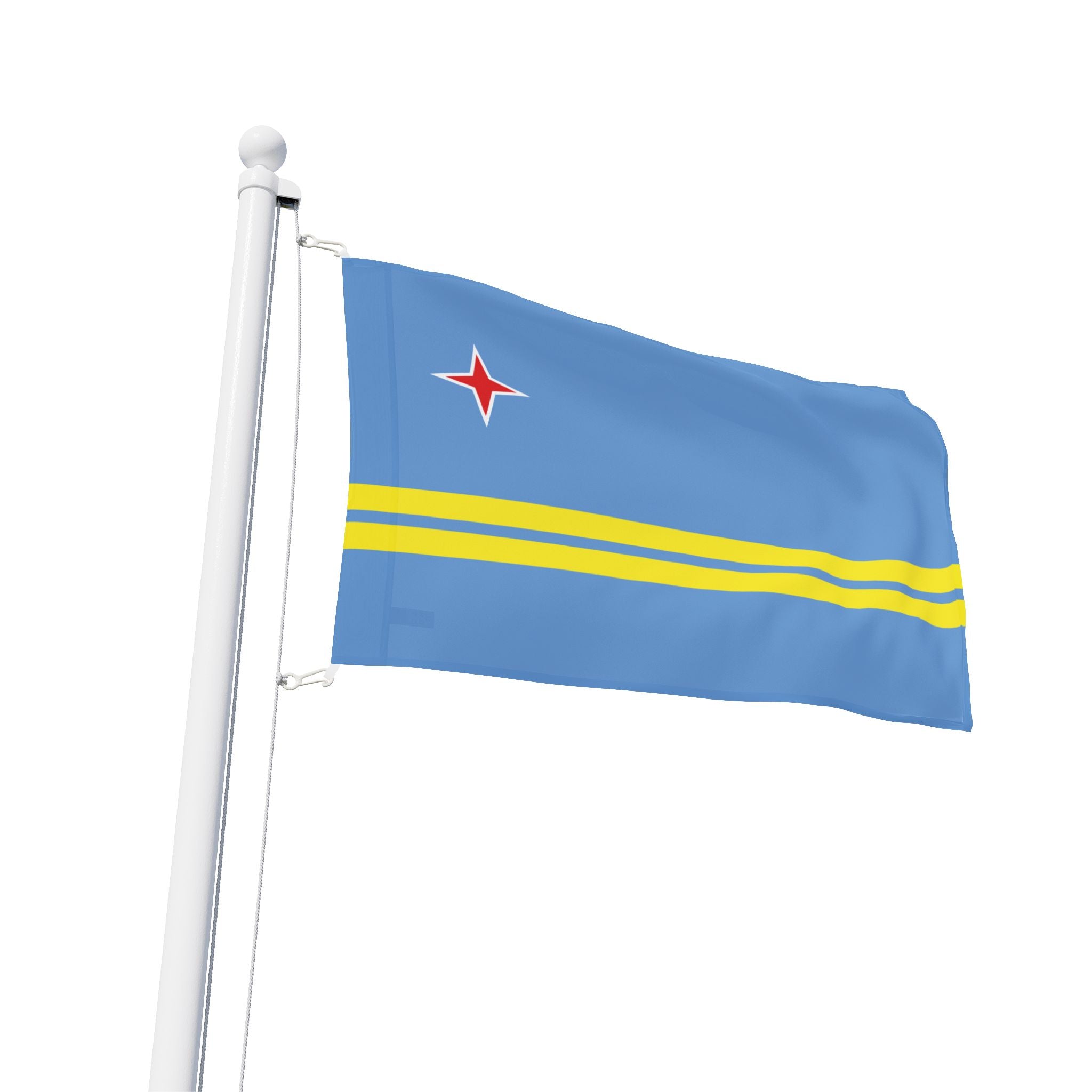 Aruba Flag Wall Art - Irie Blues Boutique