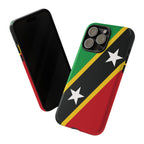 Saint Kitts and Nevis Flag Tough Phone Case -USVI Protective Phone Cover, Caribbean Flag Design, Flag Lover Gift, Island Phone Accessories, - Irie Blues Boutique