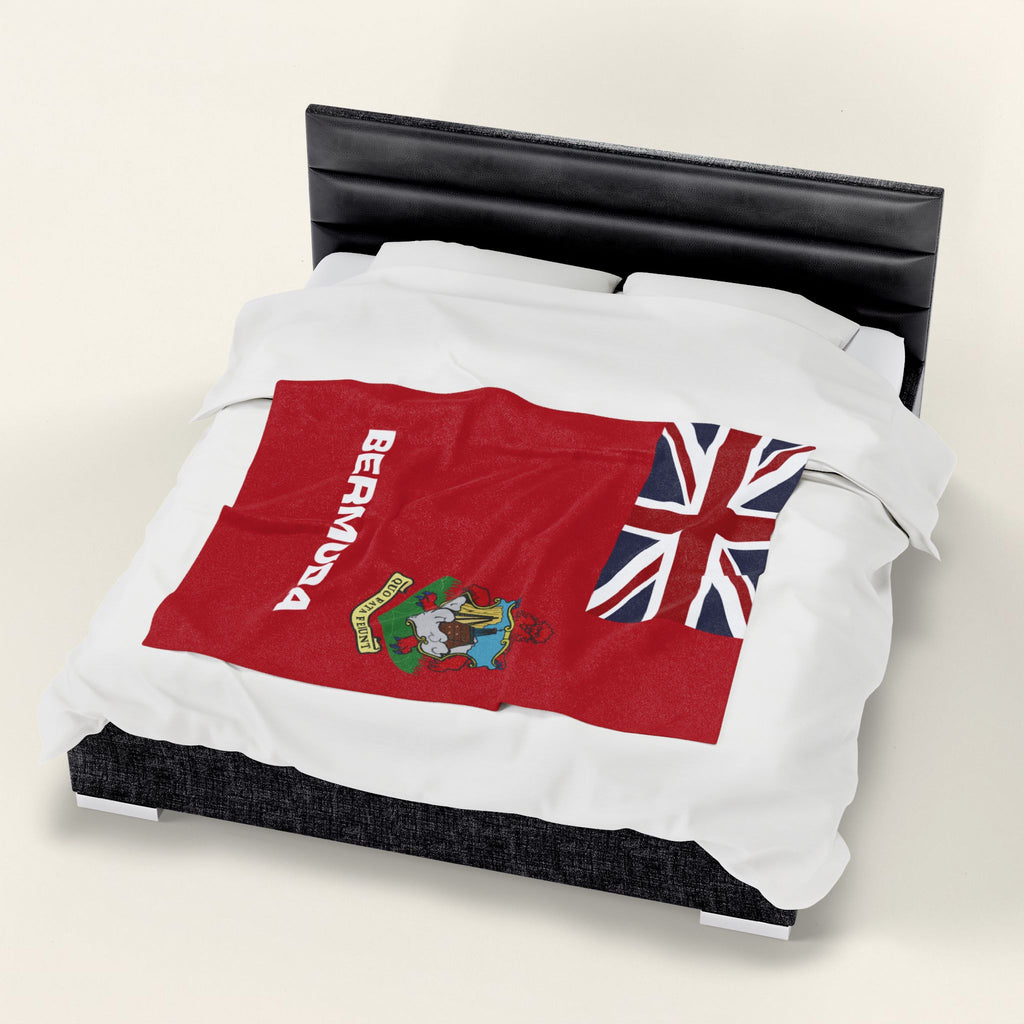 Bermuda Flag Velveteen Plush Blanket