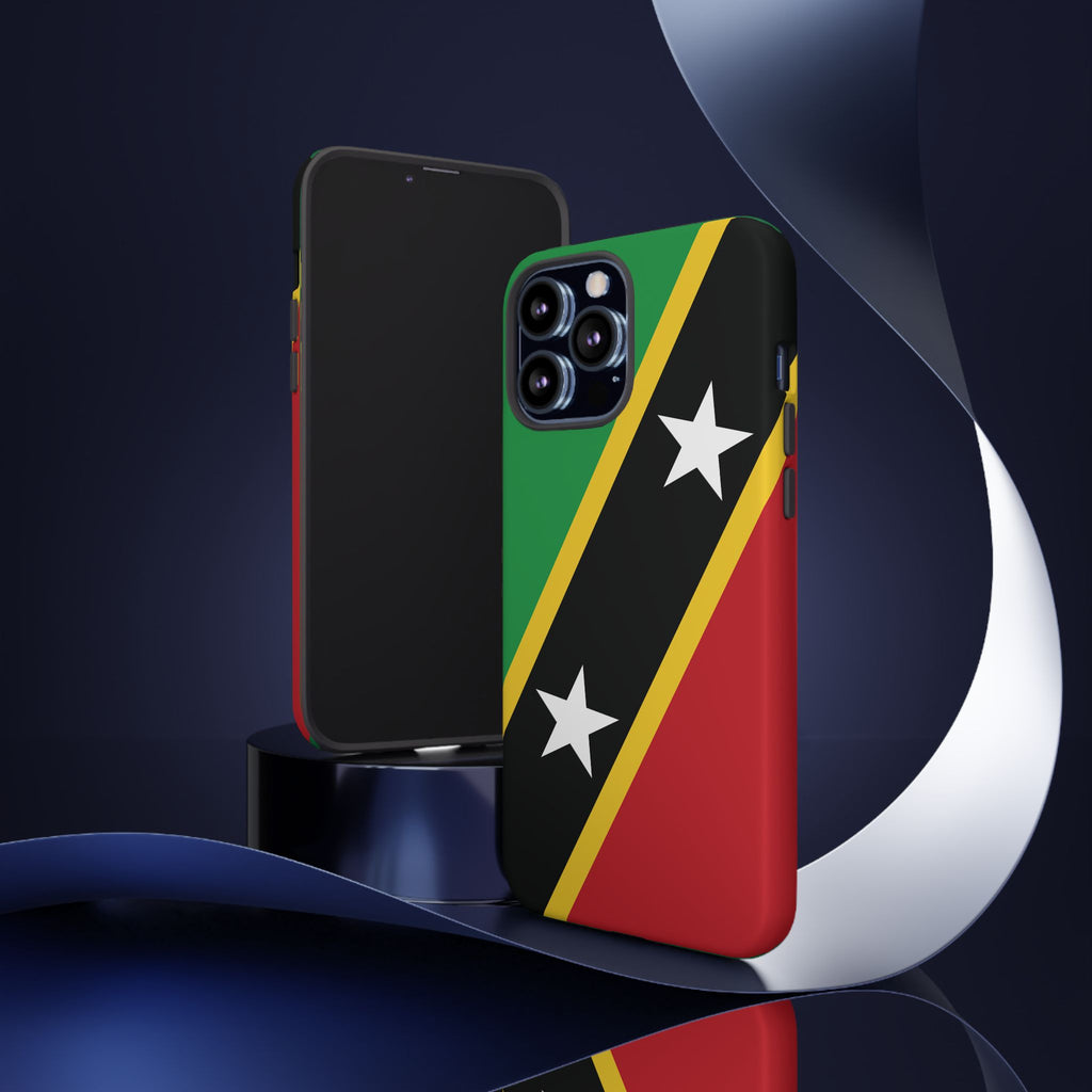 Saint Kitts and Nevis Flag Tough Phone Case -USVI Protective Phone Cover, Caribbean Flag Design, Flag Lover Gift, Island Phone Accessories, - Irie Blues Boutique