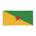 French Guiana Flag Beach Towel
