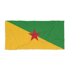 French Guiana Flag Beach Towel