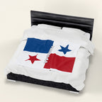 Panama Flag Velveteen Plush Blanket - Irie Blues Boutique