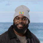 Suriname Coat of Arms Embroidered Knit Beanie