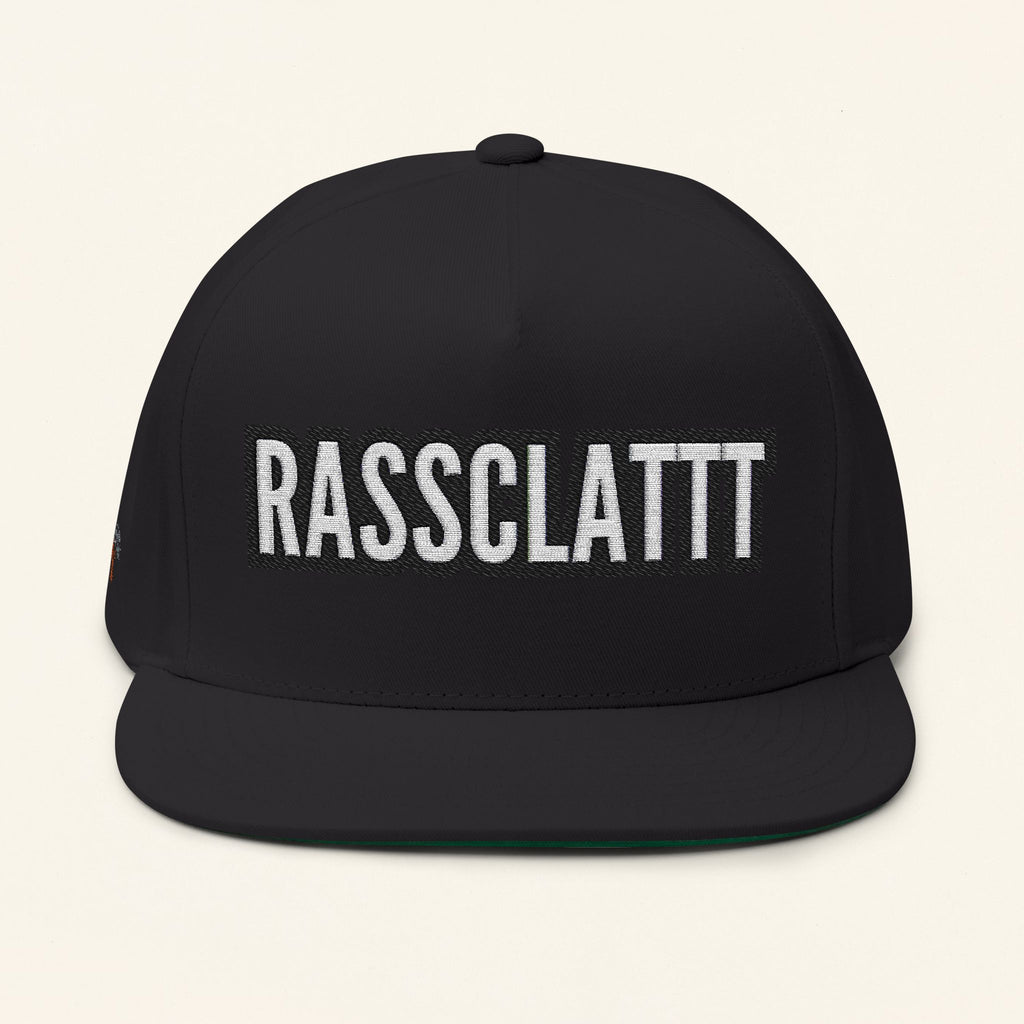 Rassclatt - Flat Bill Snapback, Festival Gear, Summer Vibes, Unique Gift for Music Lovers, Trendy Hat for Parties - Irie Blues Boutique