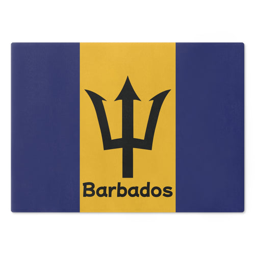 Barbados Flag Cutting Board - Irie Blues Boutique