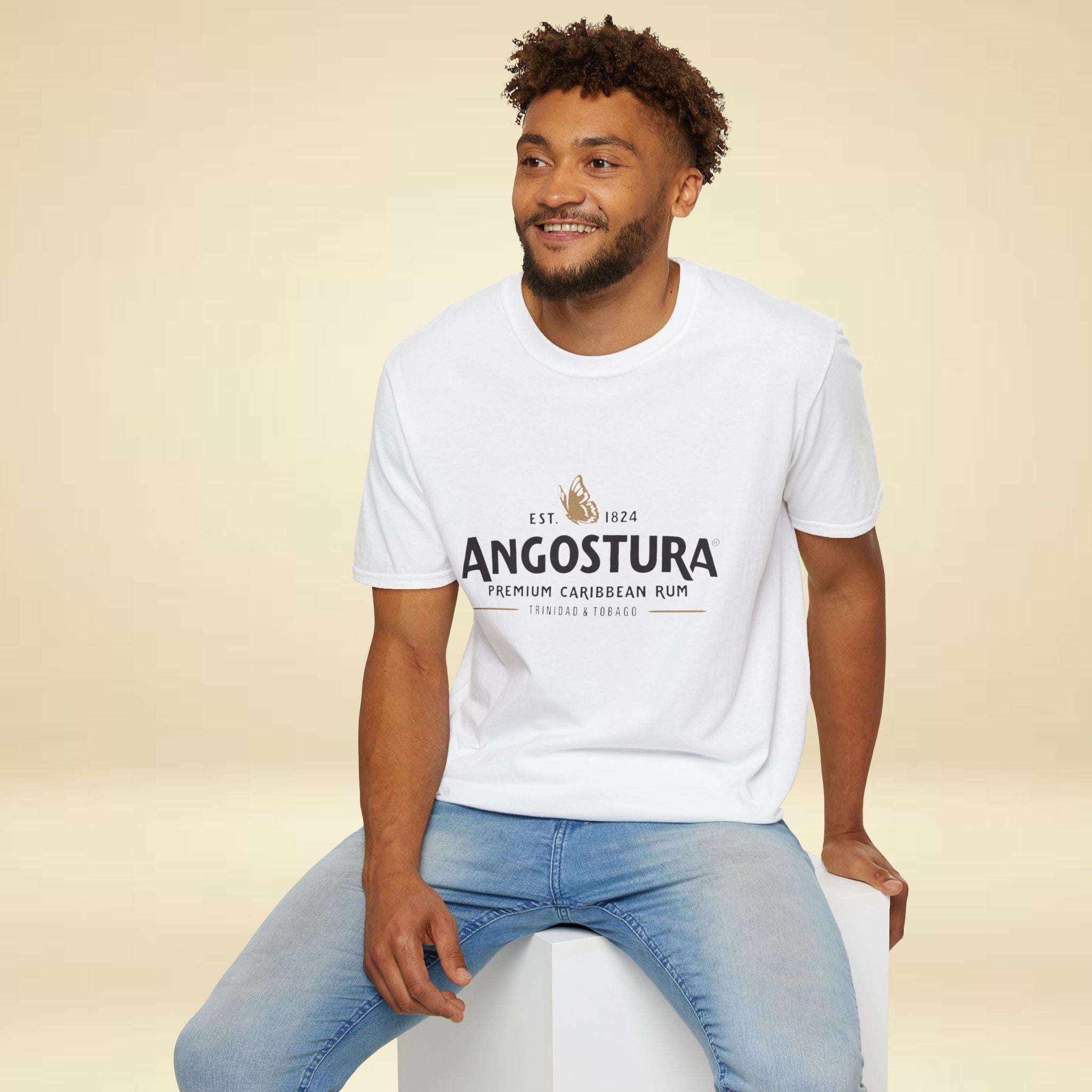 Trinidad & Tobago Angostura Beer Logo Unisex T-Shirt - Irie Blues Boutique