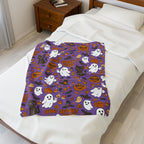 Spooky Vibes Velveteen Plush Blanket