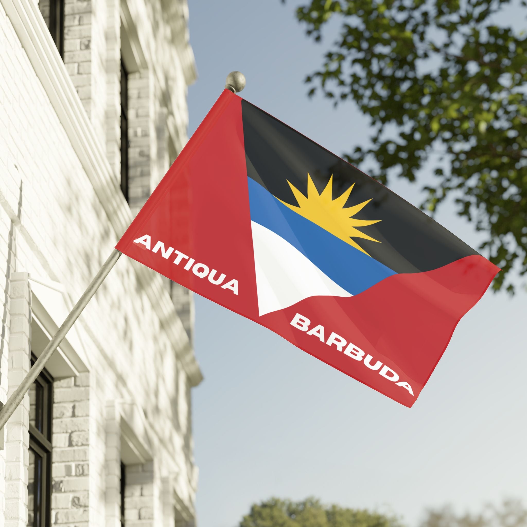 Antigua and Barbuda Flag Wall Art - Irie Blues Boutique