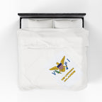 US Virgin Islands Flag Velveteen Plush Blanket - Irie Blues Boutique