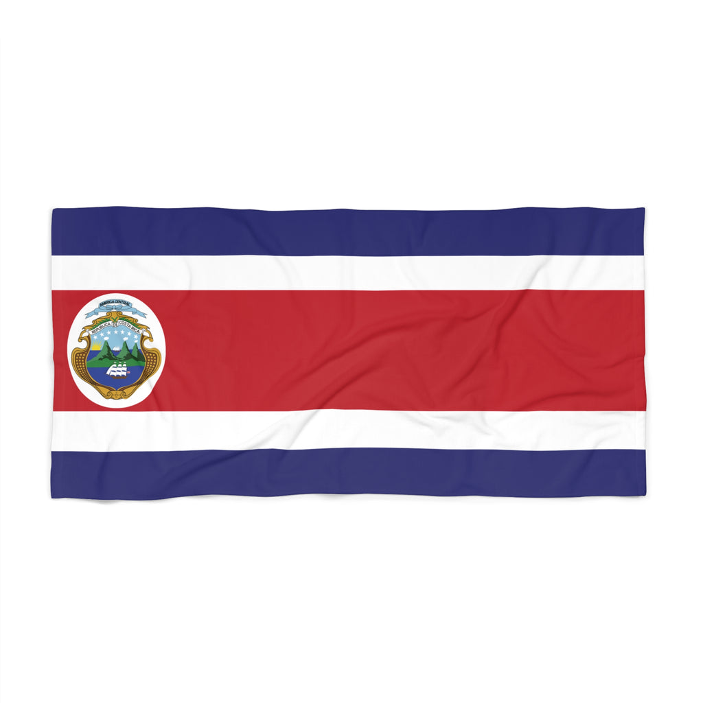 Costa Rica Flag Beach Towel