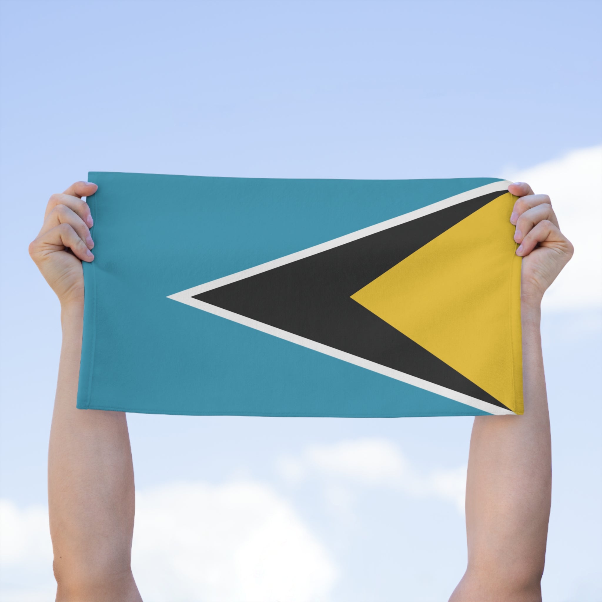 St Lucia Flag Rally Towel - Irie Blues Boutique