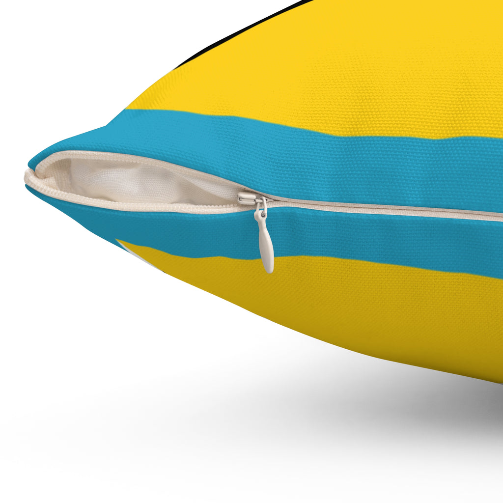 St. Lucia Vibrant Decorative Pillow - St Lucia Inspired Design, Home Decor, Gift Idea, Throw Pillow, Coastal Vibe, Tropical Accent - Irie Blues Boutique