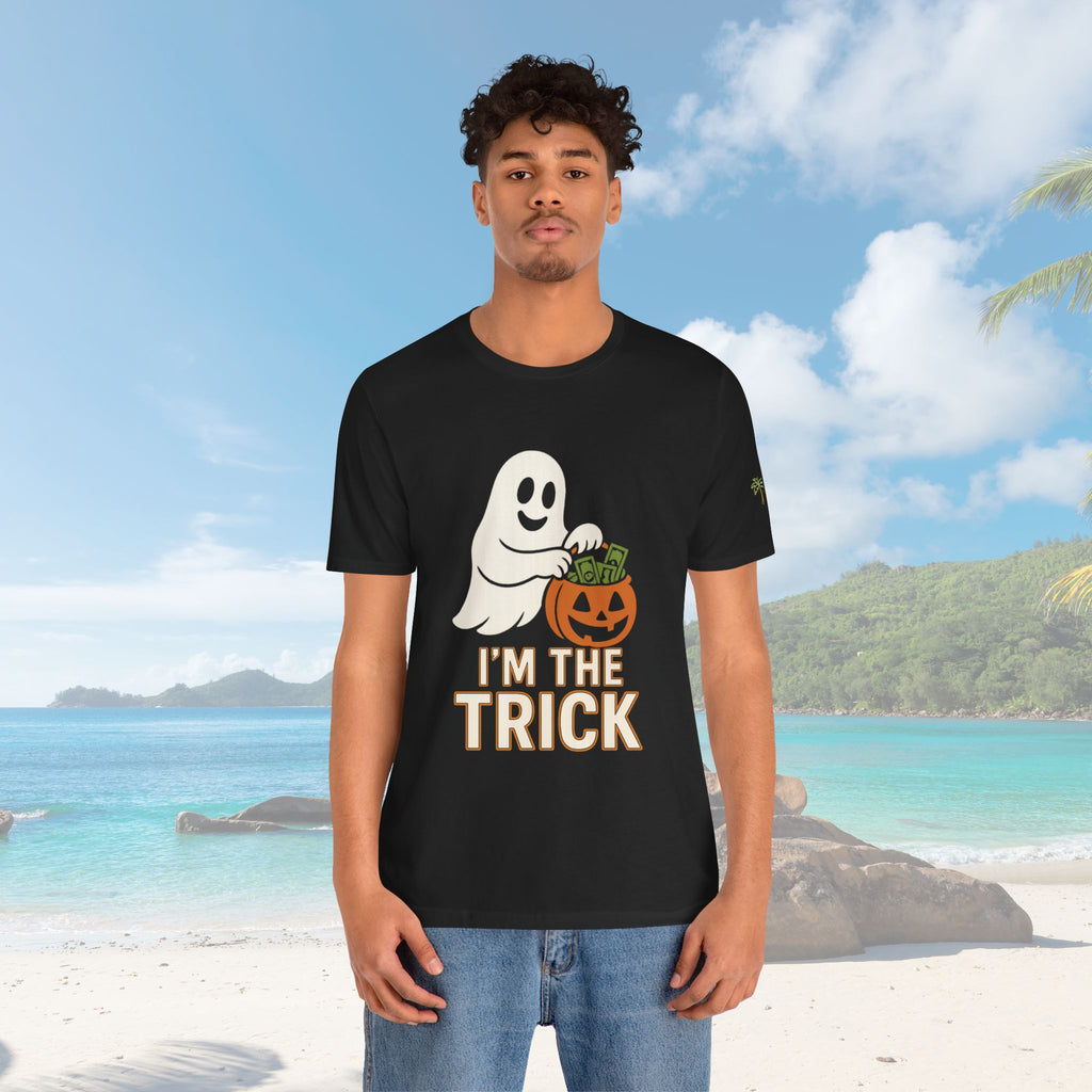 I'm The Trick Halloween Ghost Trick Tee - Irie Blues Boutique