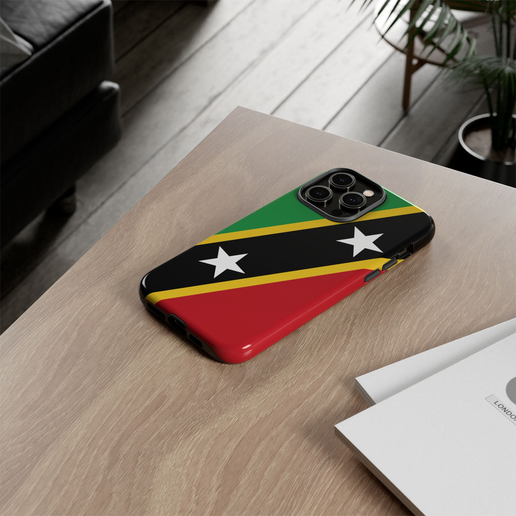 Saint Kitts and Nevis Flag Tough Phone Case -USVI Protective Phone Cover, Caribbean Flag Design, Flag Lover Gift, Island Phone Accessories, - Irie Blues Boutique