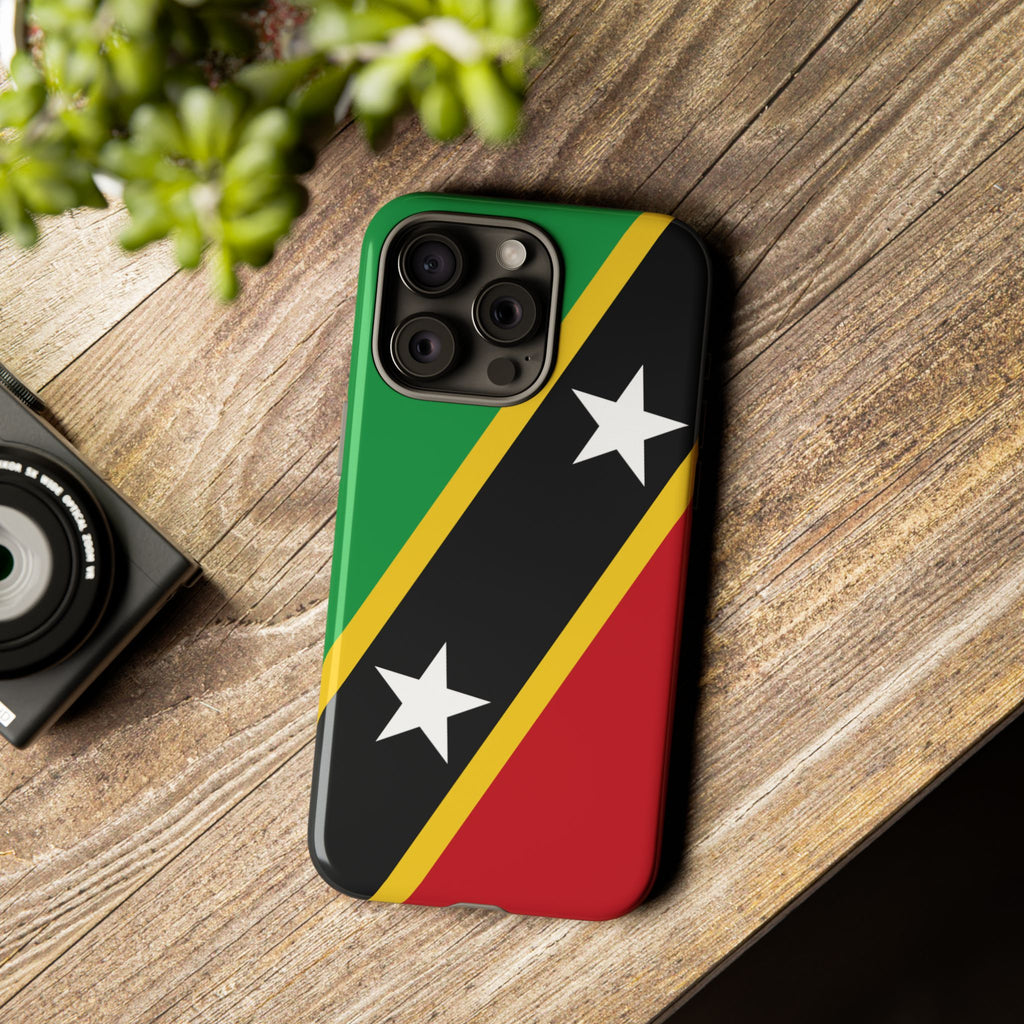 Saint Kitts and Nevis Flag Tough Phone Case -USVI Protective Phone Cover, Caribbean Flag Design, Flag Lover Gift, Island Phone Accessories, - Irie Blues Boutique