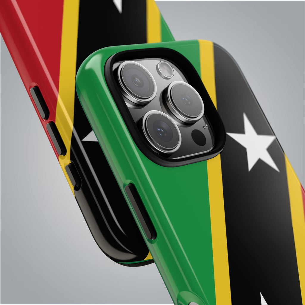Saint Kitts and Nevis Flag Tough Phone Case -USVI Protective Phone Cover, Caribbean Flag Design, Flag Lover Gift, Island Phone Accessories, - Irie Blues Boutique