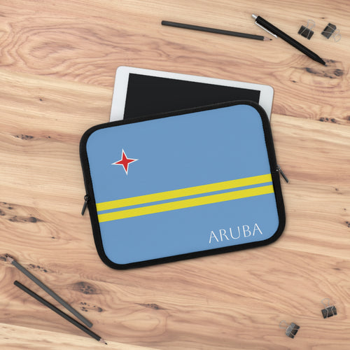 Aruba Flag Laptop Sleeve Case - Irie Blues Boutique
