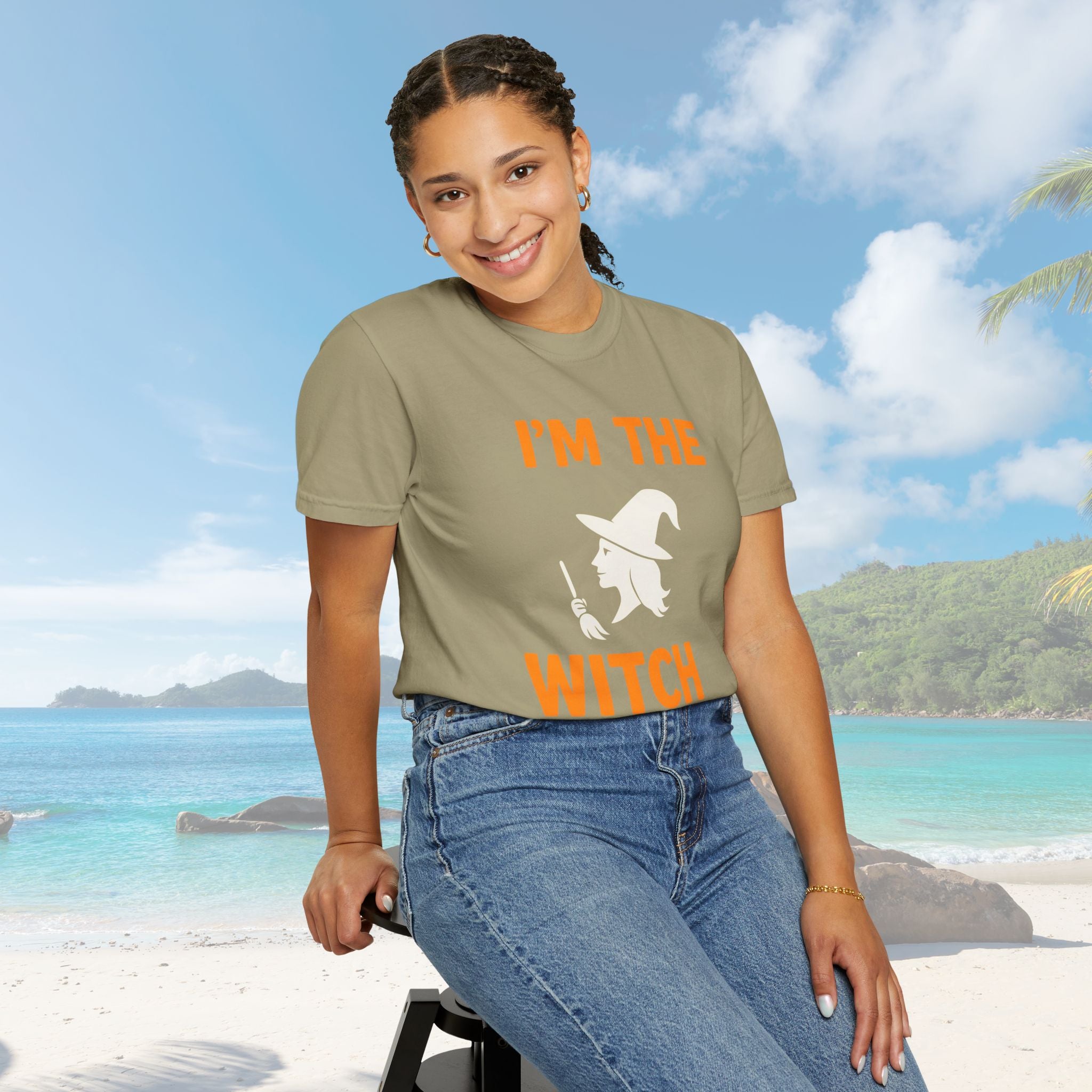 I'm The Witch Adult Costume Spooky Ghost Tshirt, Halloween T-shirt - Irie Blues Boutique