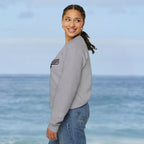 Caribbean AF White Embroidery Sweatshirt - Irie Blues Boutique