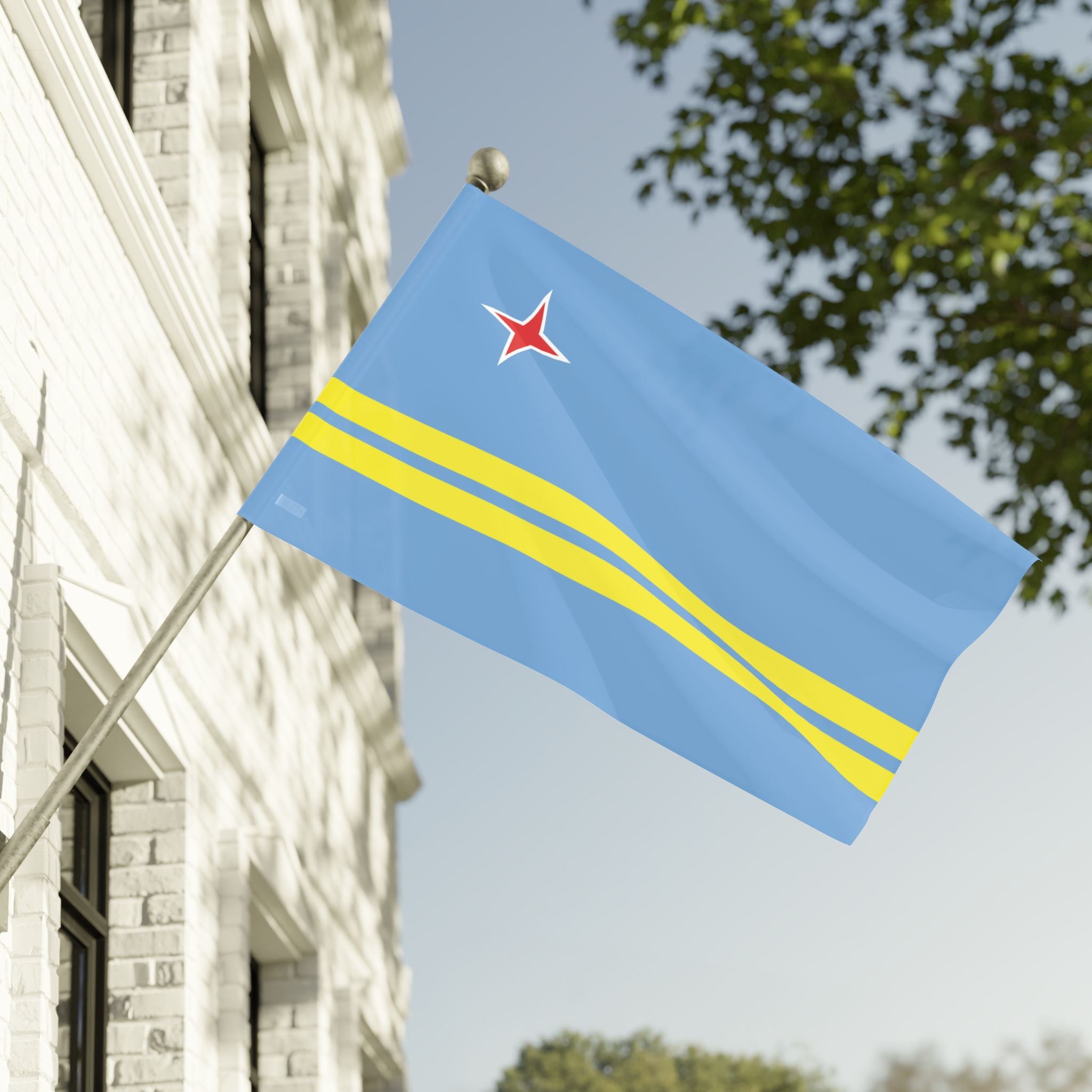 Aruba Flag Wall Art - Irie Blues Boutique