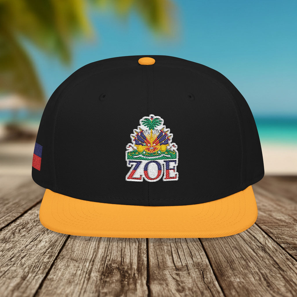 Haiti Zoe Embroidered Snapback Hat