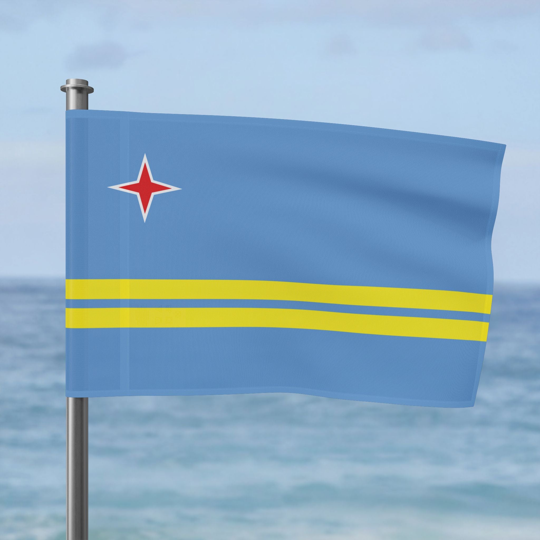 Aruba Flag Wall Art - Irie Blues Boutique