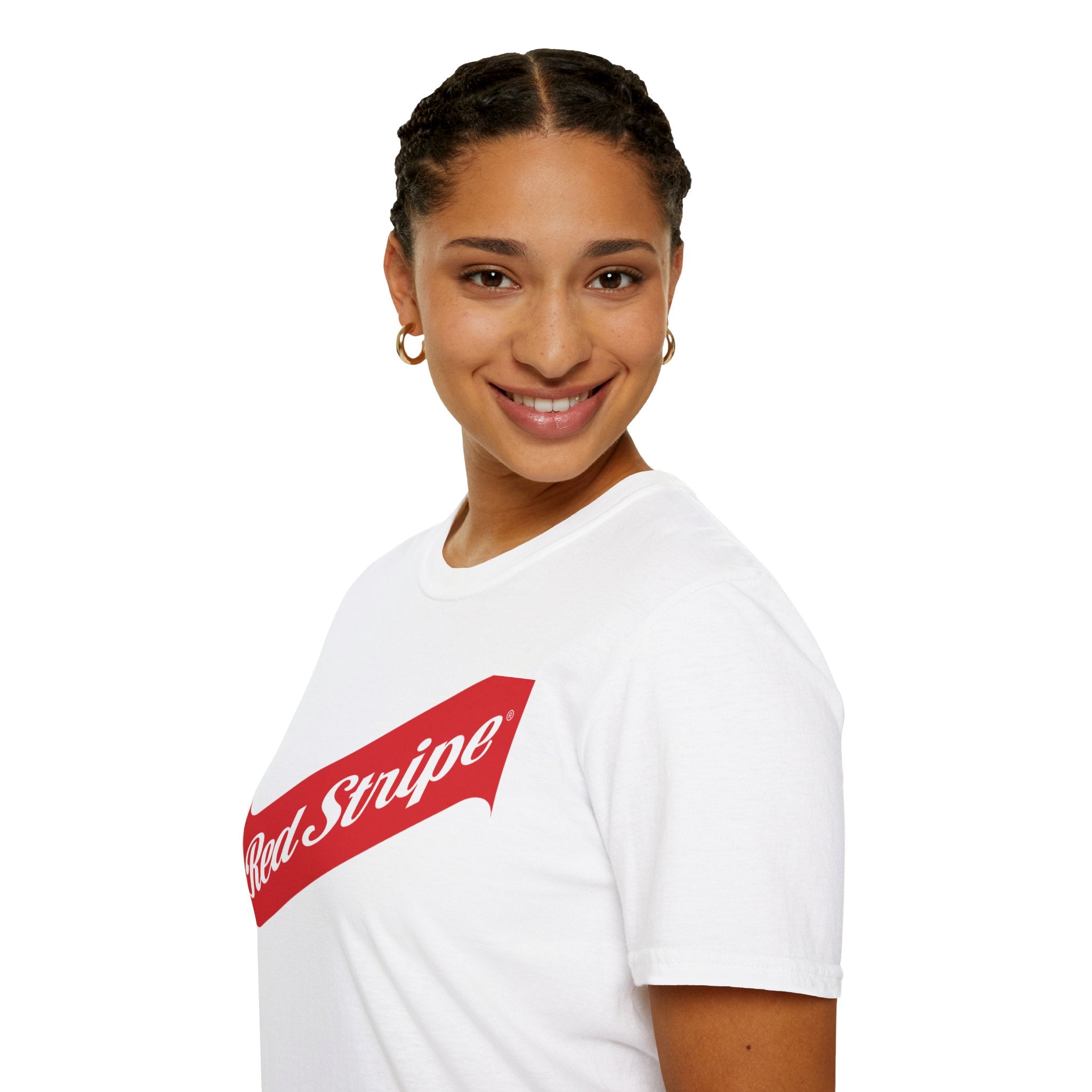 Red Stripe Unisex Softstyle T-Shirt - Irie Blues Boutique