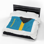 Bahamas Flag Velveteen Plush Blanket