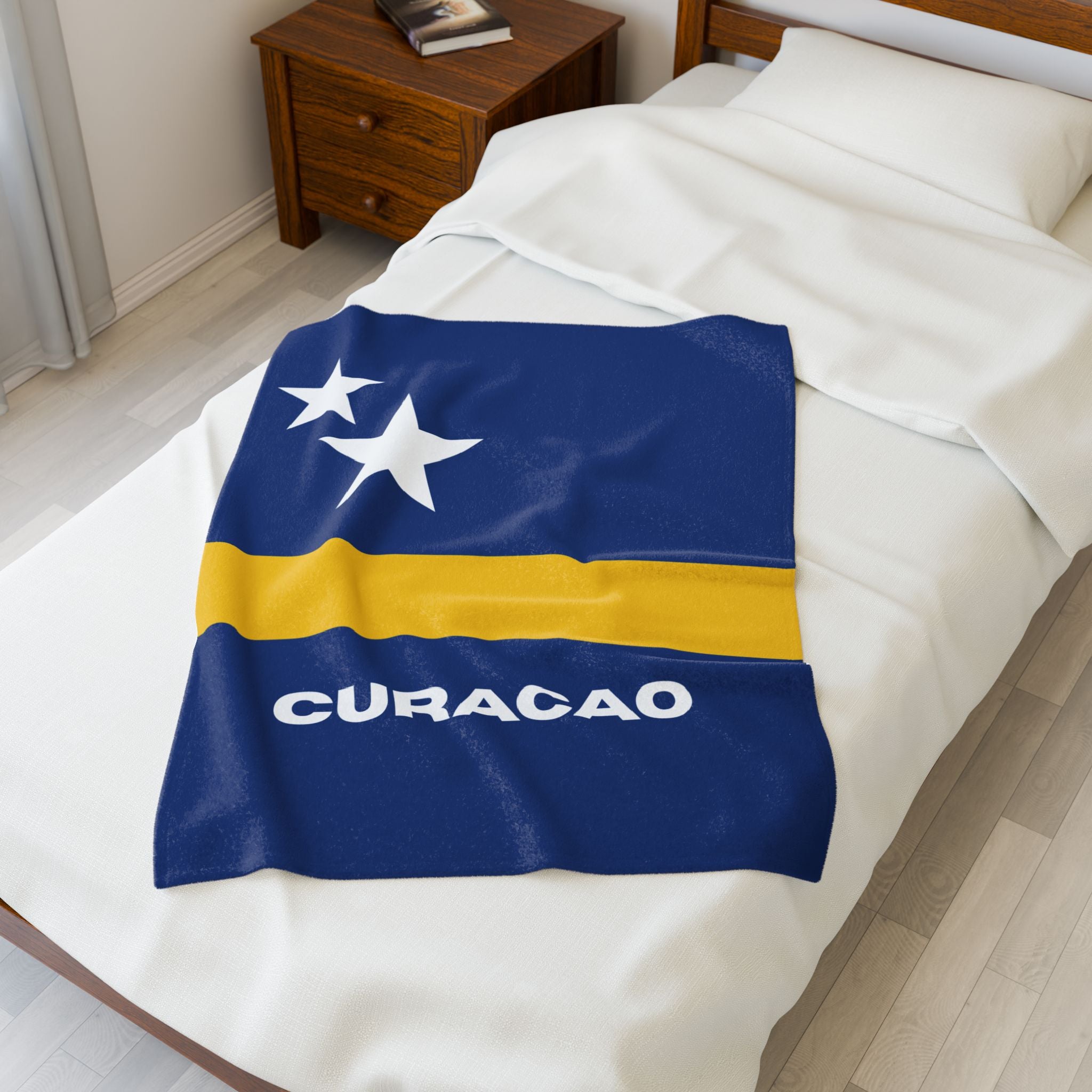 Curacao Flag Velveteen Plush Blanket