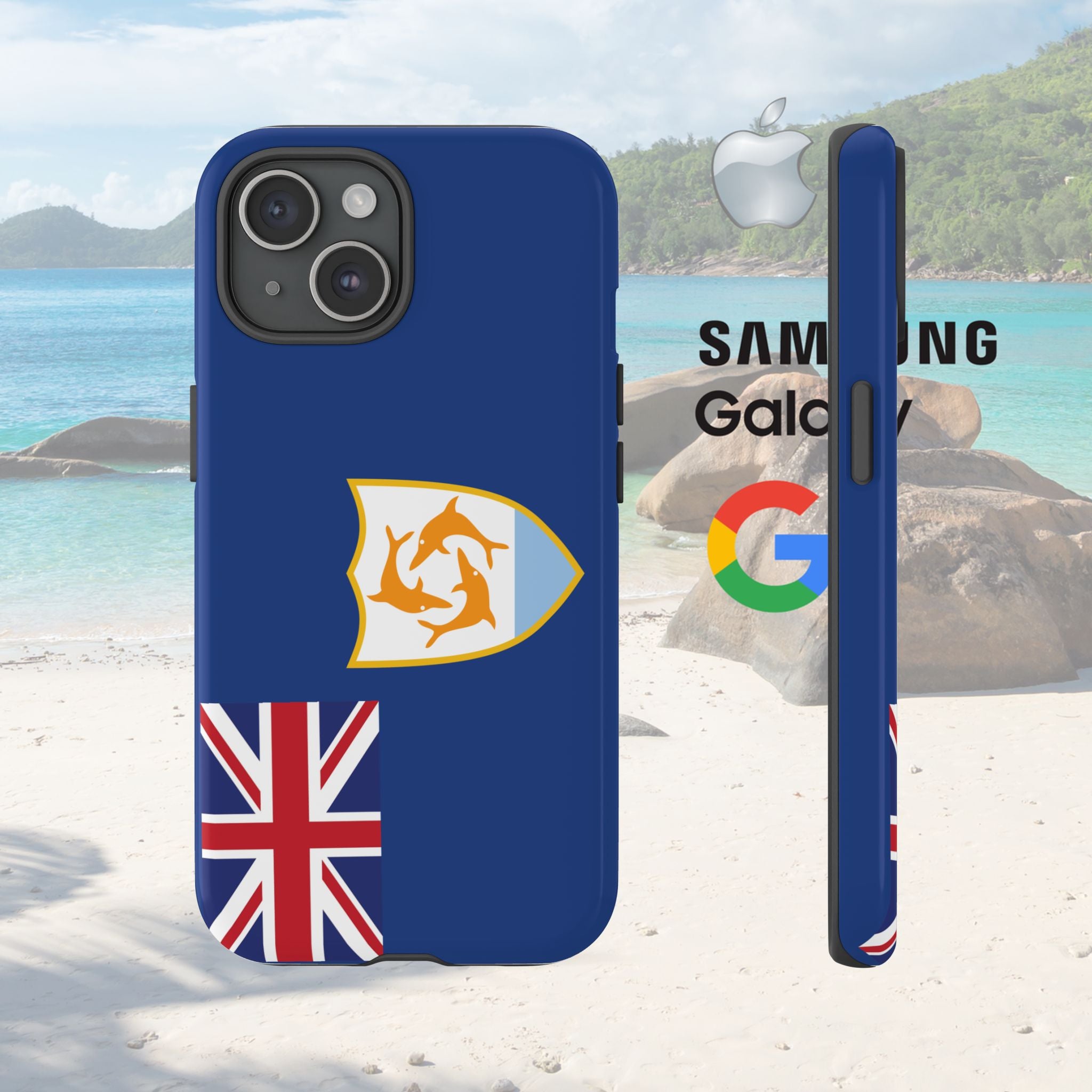 Anguilla Flag Tough Phone Case