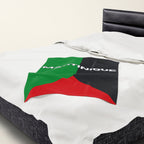 Martinique Flag Velveteen Plush Blanket - Irie Blues Boutique