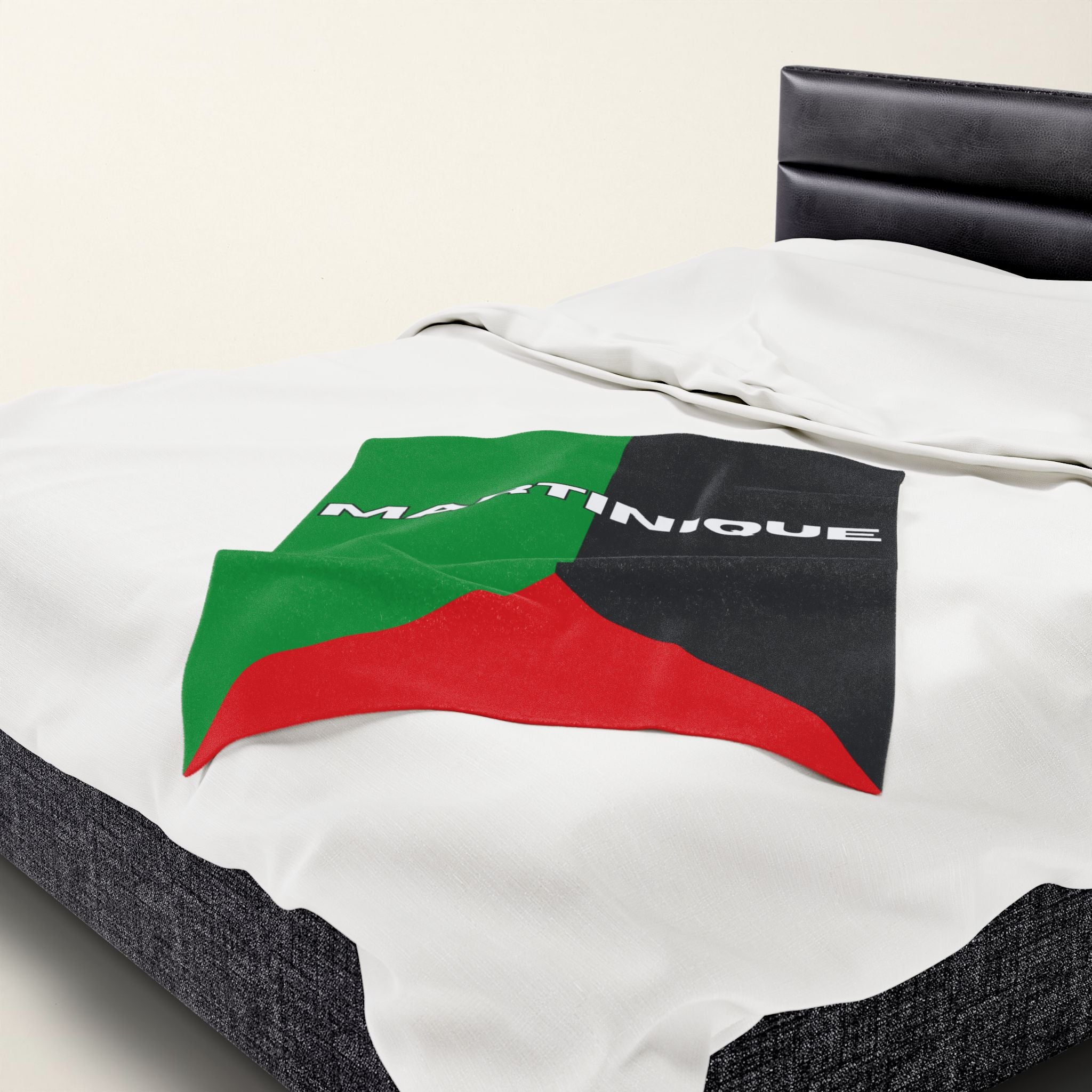 Martinique Flag Velveteen Plush Blanket - Irie Blues Boutique