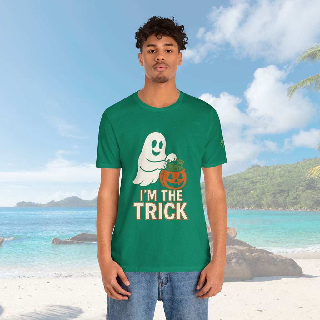 I'm The Trick Halloween Ghost Trick Tee - Irie Blues Boutique