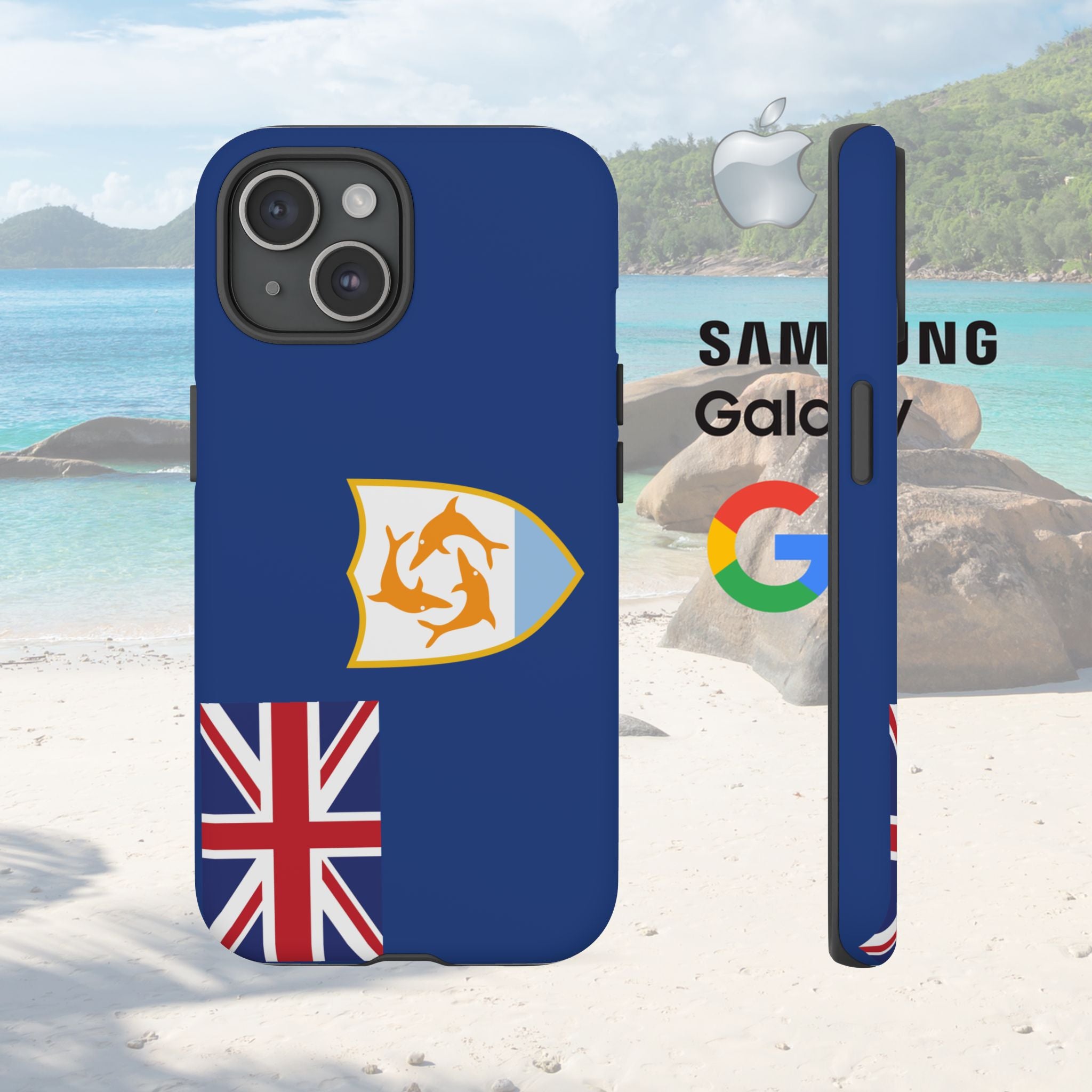 Anguilla Flag Tough Phone Case