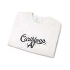 Caribbean AF White Embroidery Sweatshirt - Irie Blues Boutique