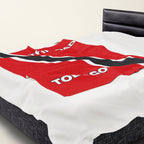 Trinidad Tobago Flag Velveteen Plush Blanket - Irie Blues Boutique