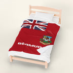 Bermuda Flag Velveteen Plush Blanket