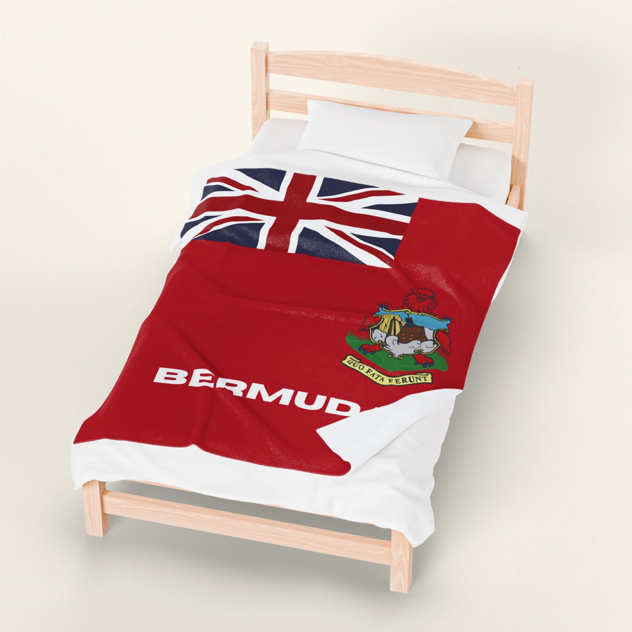 Bermuda Flag Velveteen Plush Blanket
