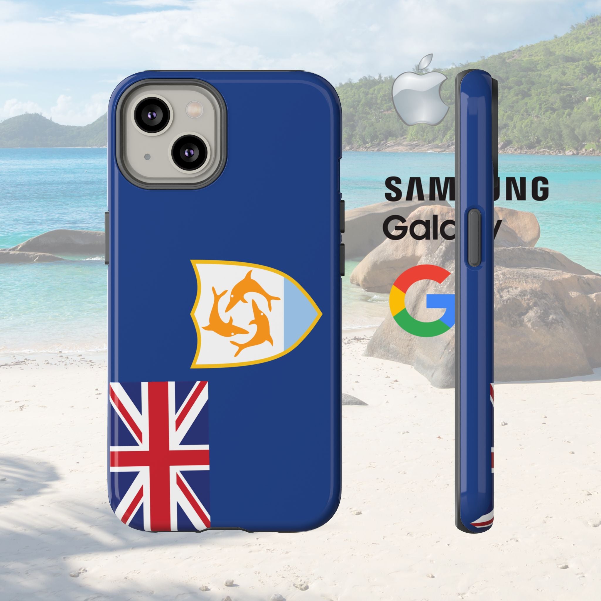 Anguilla Flag Tough Phone Case