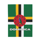 Dominica Flag Velveteen Plush Blanket