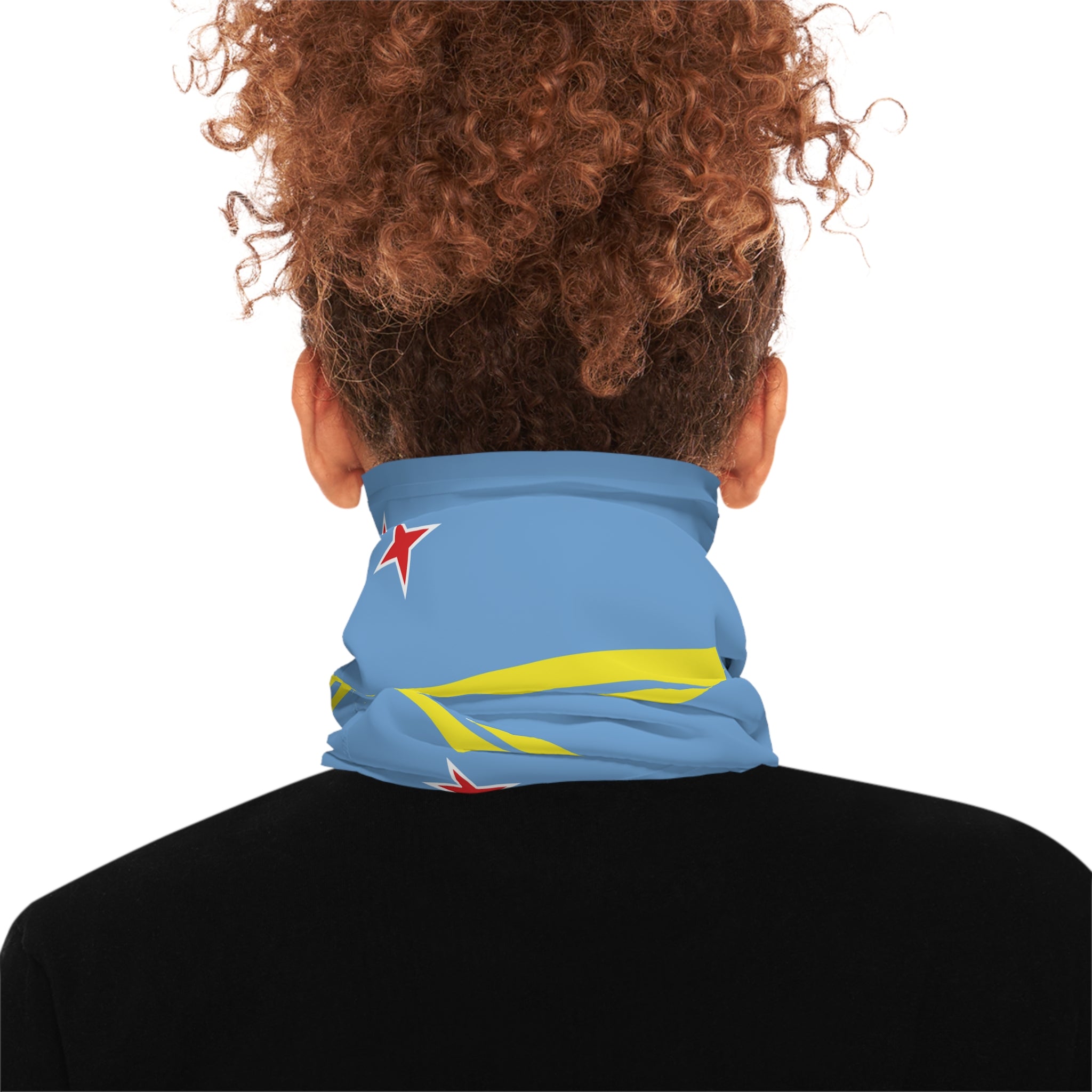 Aruba Flag Neck Gaiter Carnival Mask - Irie Blues Boutique