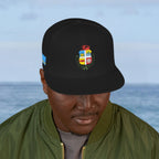 Aruba Coat of Arms Embroidered Snapback Hat - Irie Blues Boutique